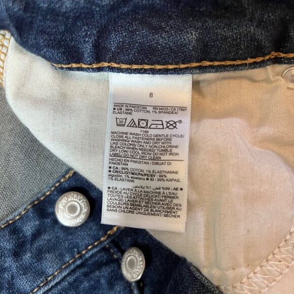 Old Navy Womens High-Rise O.G. Straight Secret-Smooth Pocket Distressed Jeans 8 - Picture 8 of 11